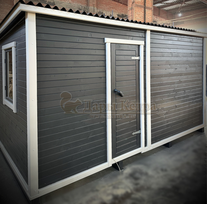 Каркасно-щитовая баня из кедра «Оптима»